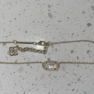 Kendra Scott Elisa gold opal necklace